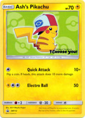 Ash's Pikachu SM112 Non-Holo Promo - Pokemon The Movie 